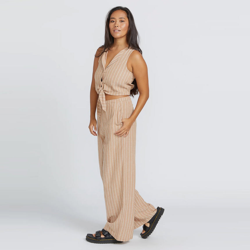VOLCOM Women's Coco Ho Beach Pant - Mocha