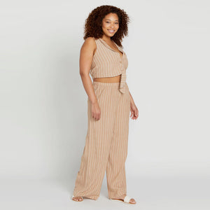 VOLCOM Women's Coco Ho Beach Pant - Mocha