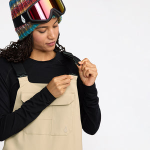 VOLCOM Women's Creston 3D Stretch Bib Overall 2026 - Oatmeal