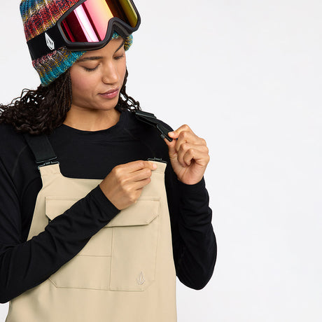 VOLCOM Women's Creston 3D Stretch Bib Overall 2026 - Oatmeal