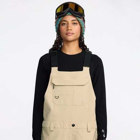 VOLCOM Women's Creston 3D Stretch Bib Overall 2026 - Oatmeal