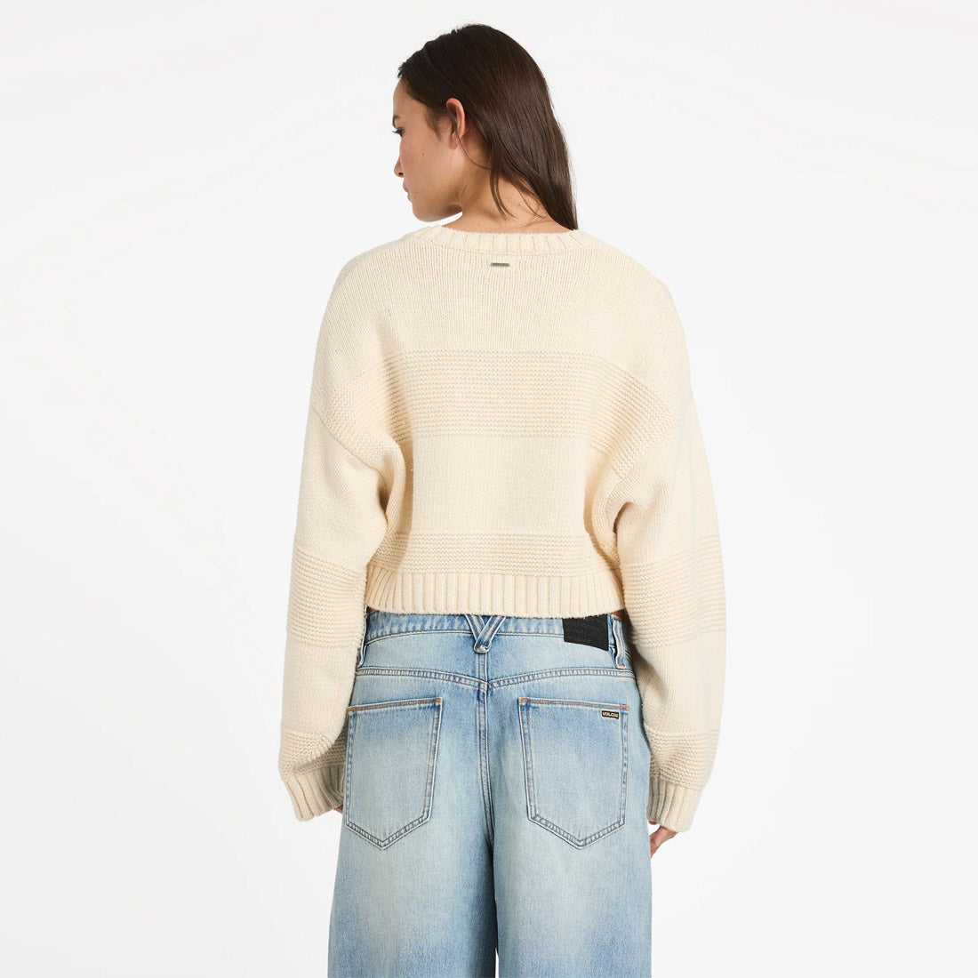 VOLCOM Women's Dayz Like This Sweater - Vintage White