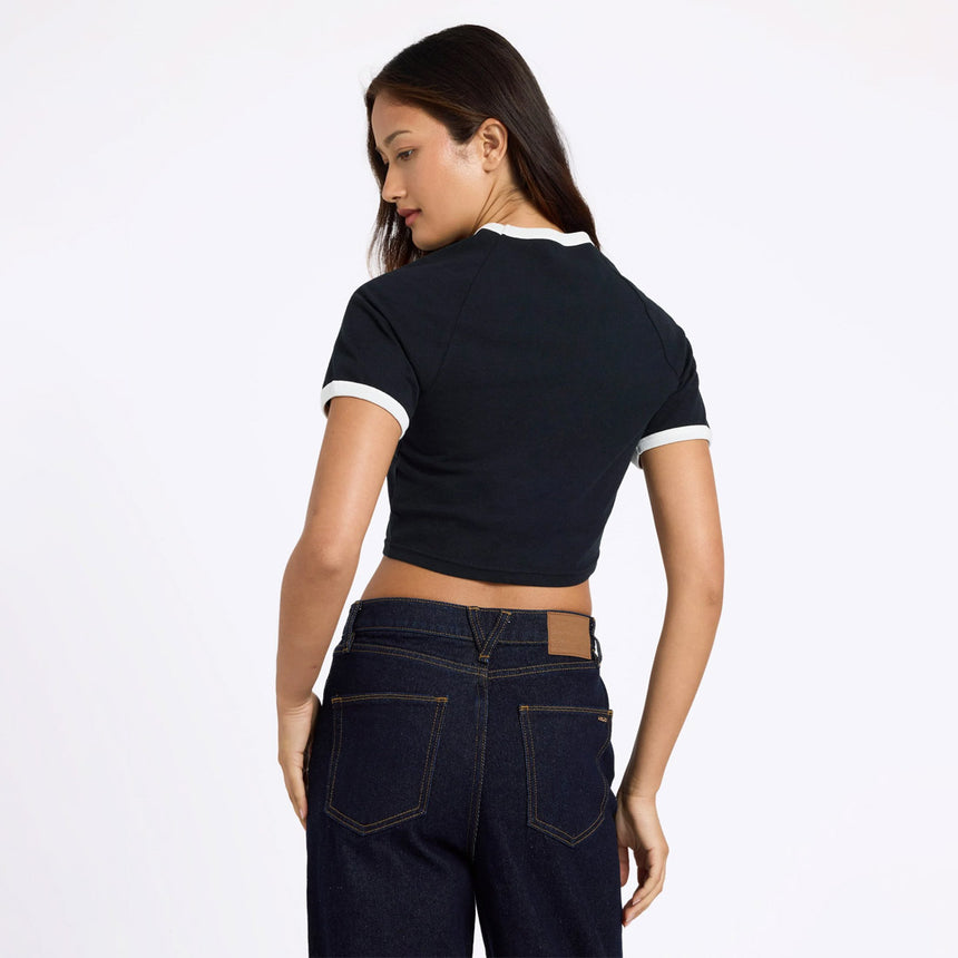 VOLCOM Women's Eyeonu Tee - Vintage Black