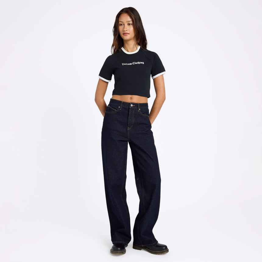 VOLCOM Women's Eyeonu Tee - Vintage Black