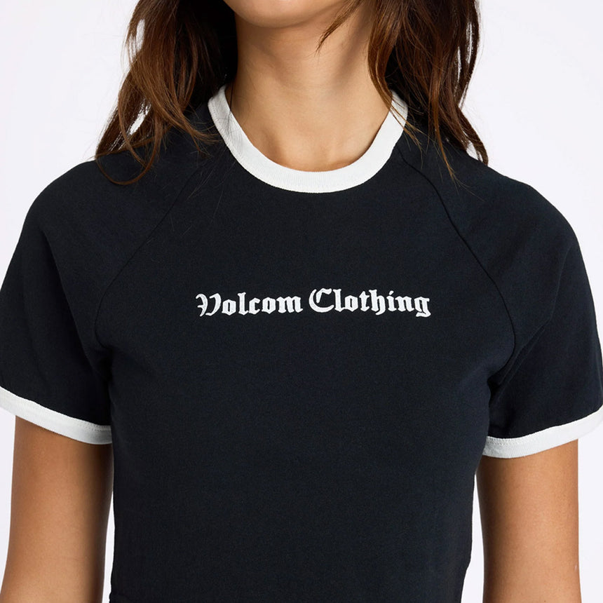 VOLCOM Women's Eyeonu Tee - Vintage Black