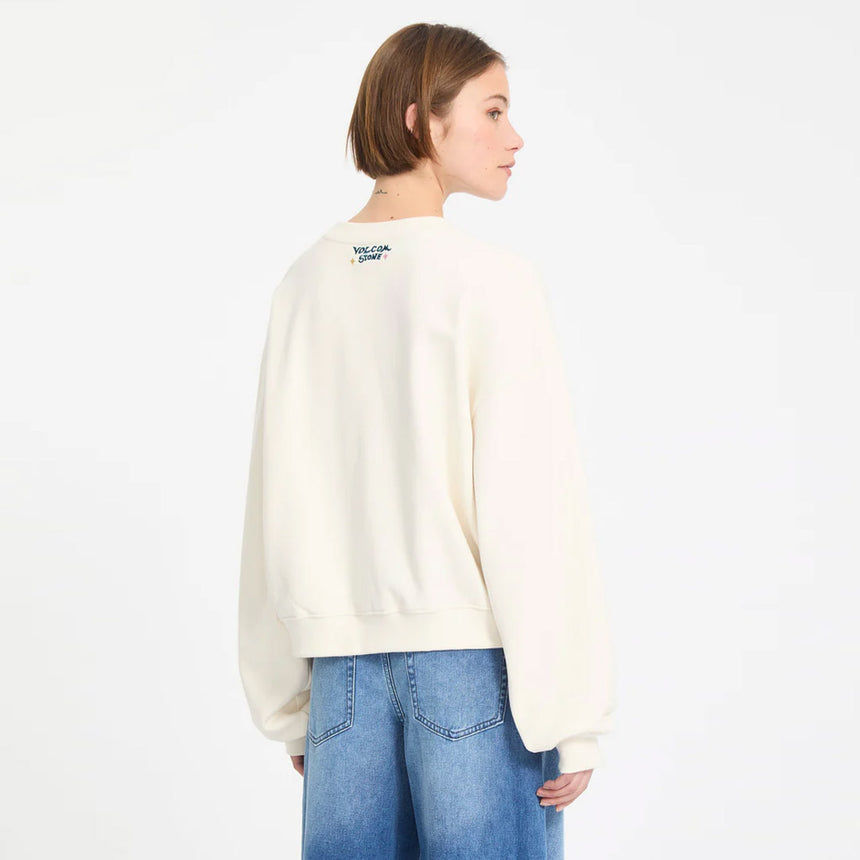 VOLCOM Women's Featured Artist Bruno Lucas Crew - Off White