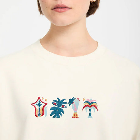VOLCOM Women's Featured Artist Bruno Lucas Crew - Off White