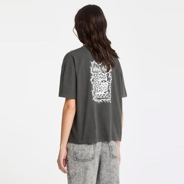 VOLCOM Women's Featured Artist Vaderetro 1 Tee - Vintage Black