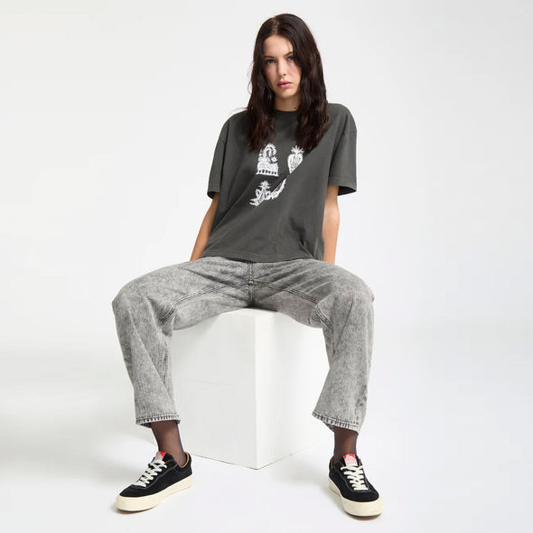 VOLCOM Women's Featured Artist Vaderetro 1 Tee - Vintage Black
