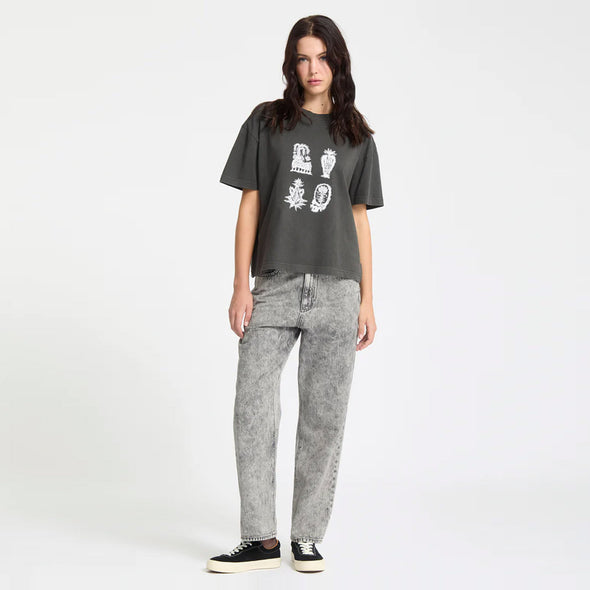 VOLCOM Women's Featured Artist Vaderetro 1 Tee - Vintage Black