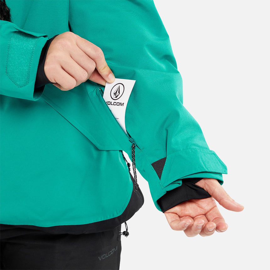 VOLCOM Women's Fern Insulated Gore-Tex Pullover 2024 - Vibrant Green