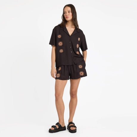 VOLCOM Women's Florez II Shirt - Vintage Black