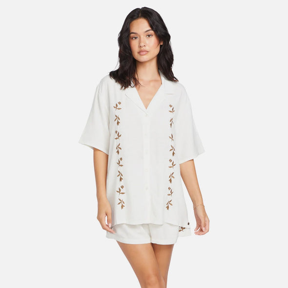 VOLCOM Women's Florez Shirt - Star White