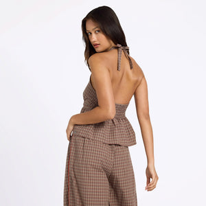 VOLCOM Women's Checker Pant - Earth