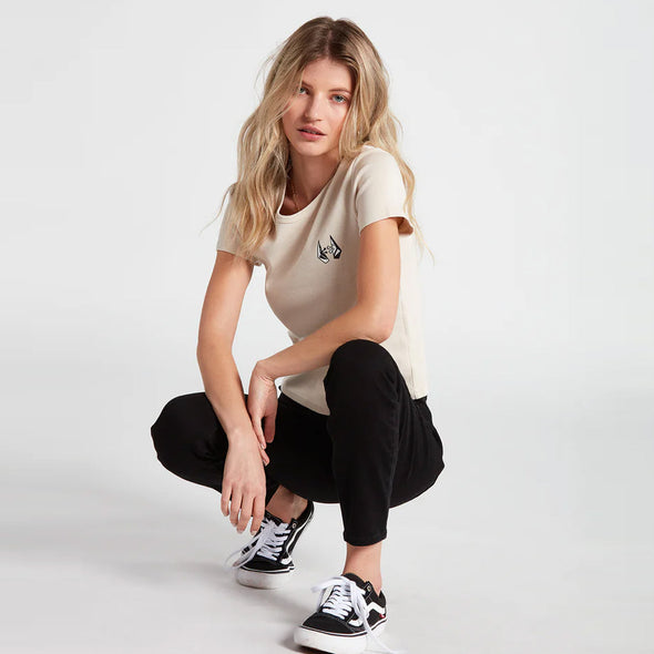 VOLCOM Women's Have a Clue Tee - Bone