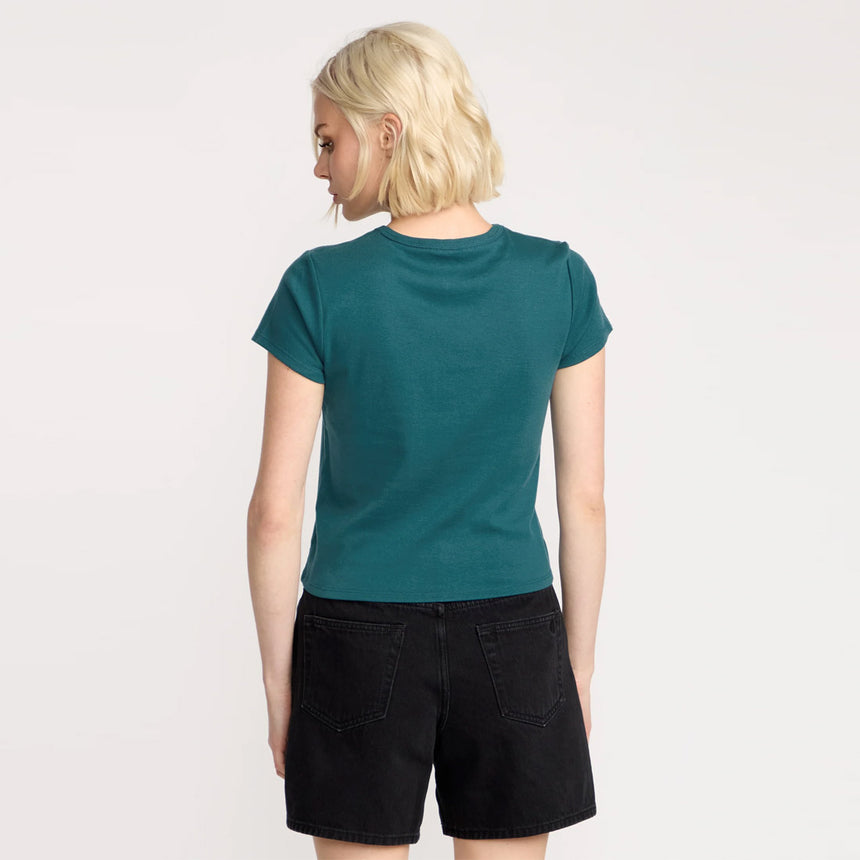 VOLCOM Women's Have A Clue Tee - Emerald Green