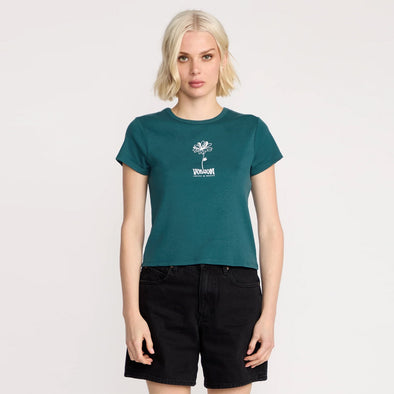 VOLCOM Women's Have A Clue Tee - Emerald Green