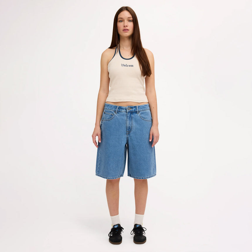 VOLCOM Women's Legged It Short - Cali Blue