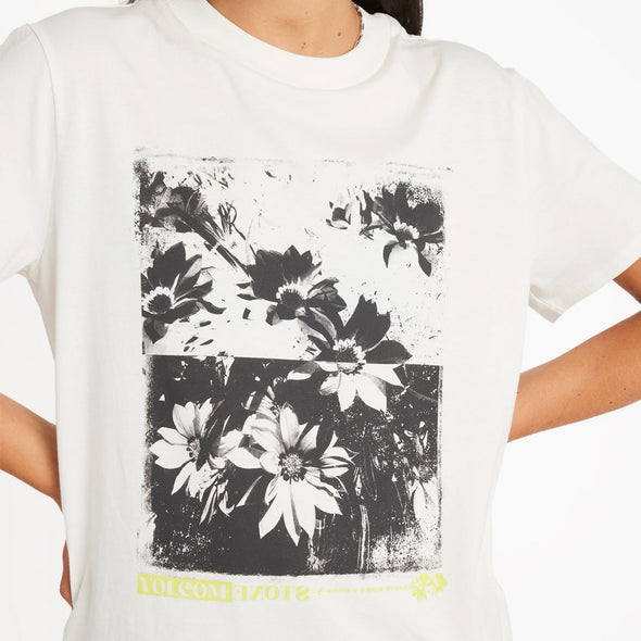 VOLCOM Women's Lock It Up Tee - Star White