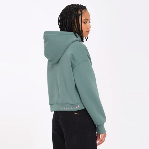 VOLCOM Women's Longo Hood - Sea Green