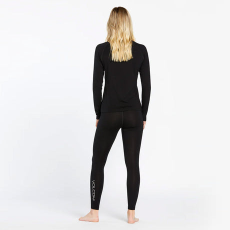 VOLCOM Women's Merino Blend Base Layer Crew - Black