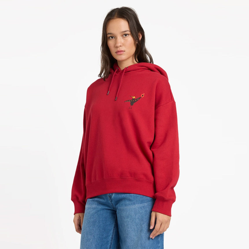 VOLCOM Women's Moove On Pullover - Deep Red