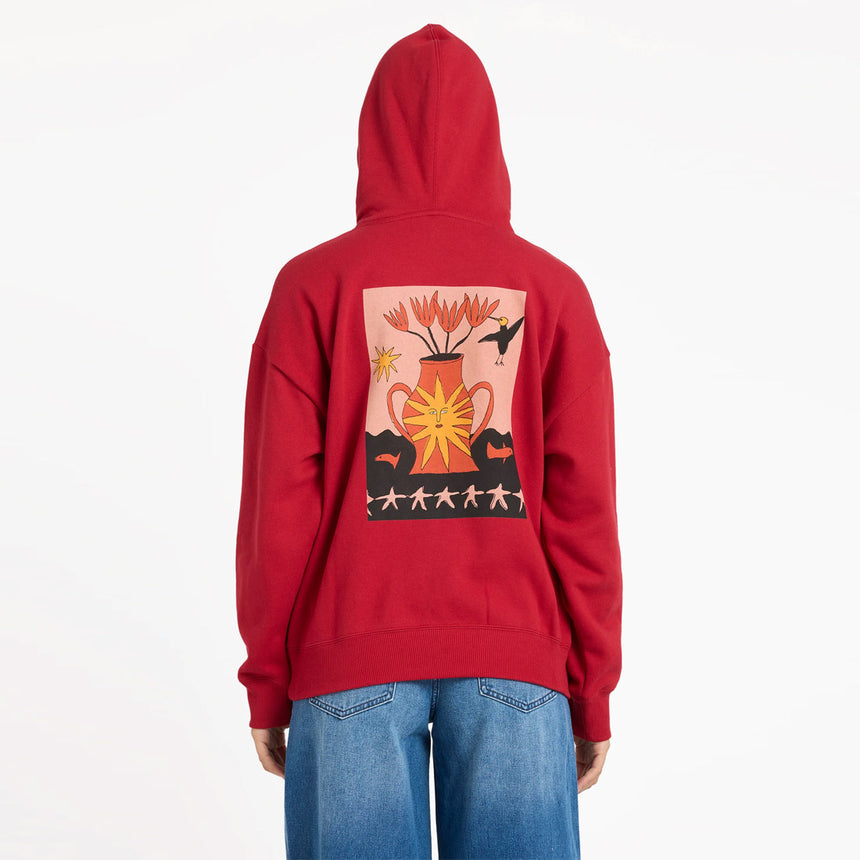 VOLCOM Women's Moove On Pullover - Deep Red