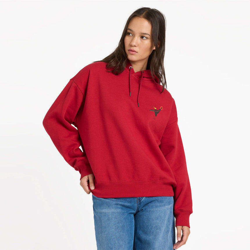 VOLCOM Women's Moove On Pullover - Deep Red