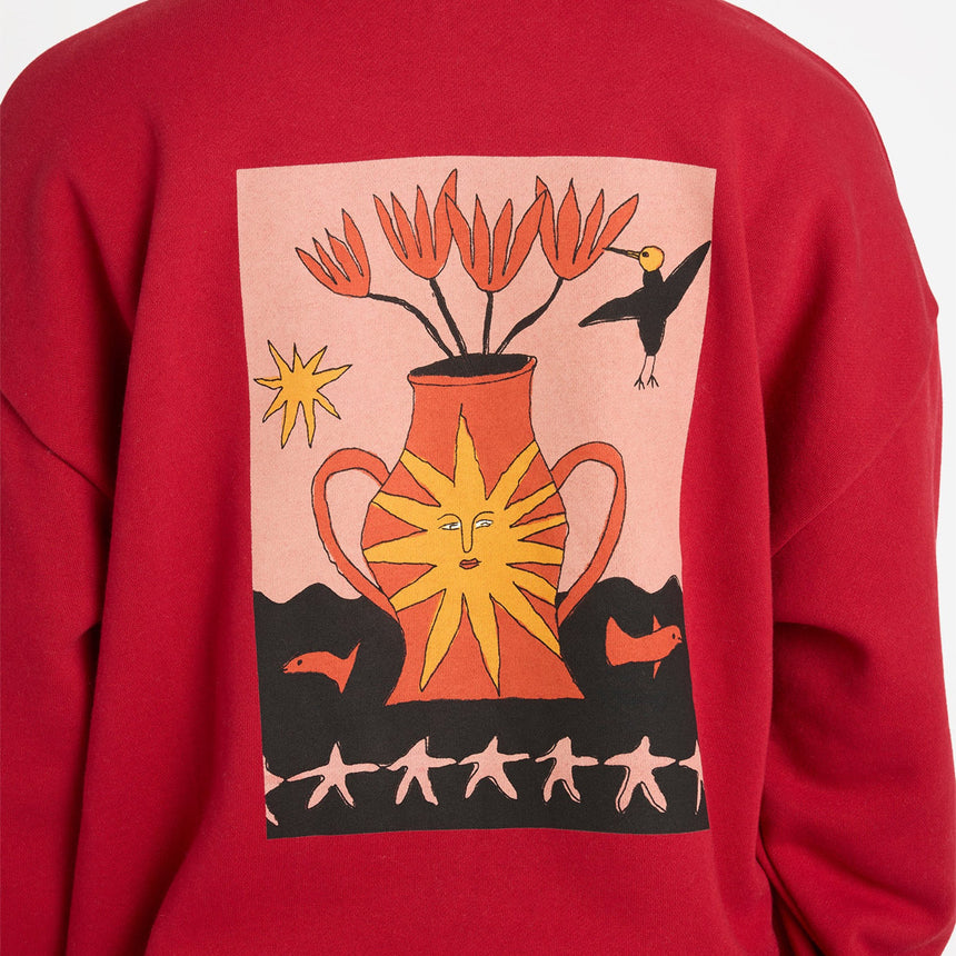 VOLCOM Women's Moove On Pullover - Deep Red