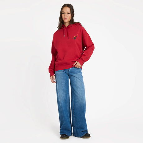 VOLCOM Women's Moove On Pullover - Deep Red