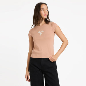VOLCOM Women's Not Ur Baby Tee - Pale Khaki