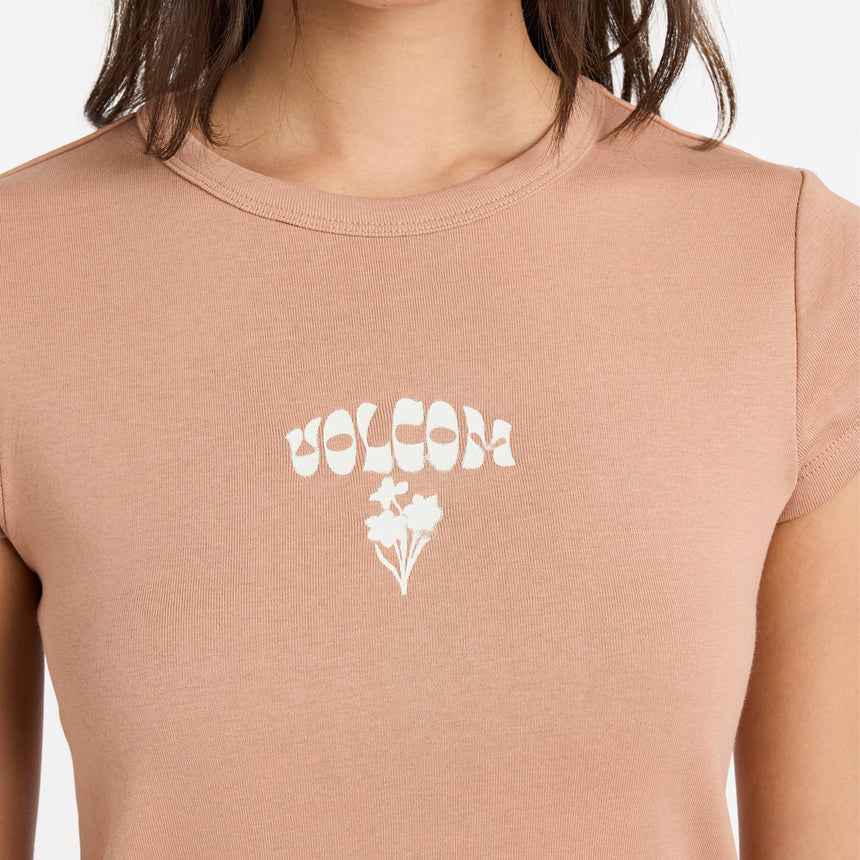 VOLCOM Women's Not Ur Baby Tee - Pale Khaki