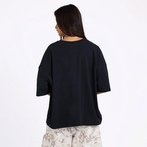 VOLCOM Women's Not Yo Boyfriend Tee - Black