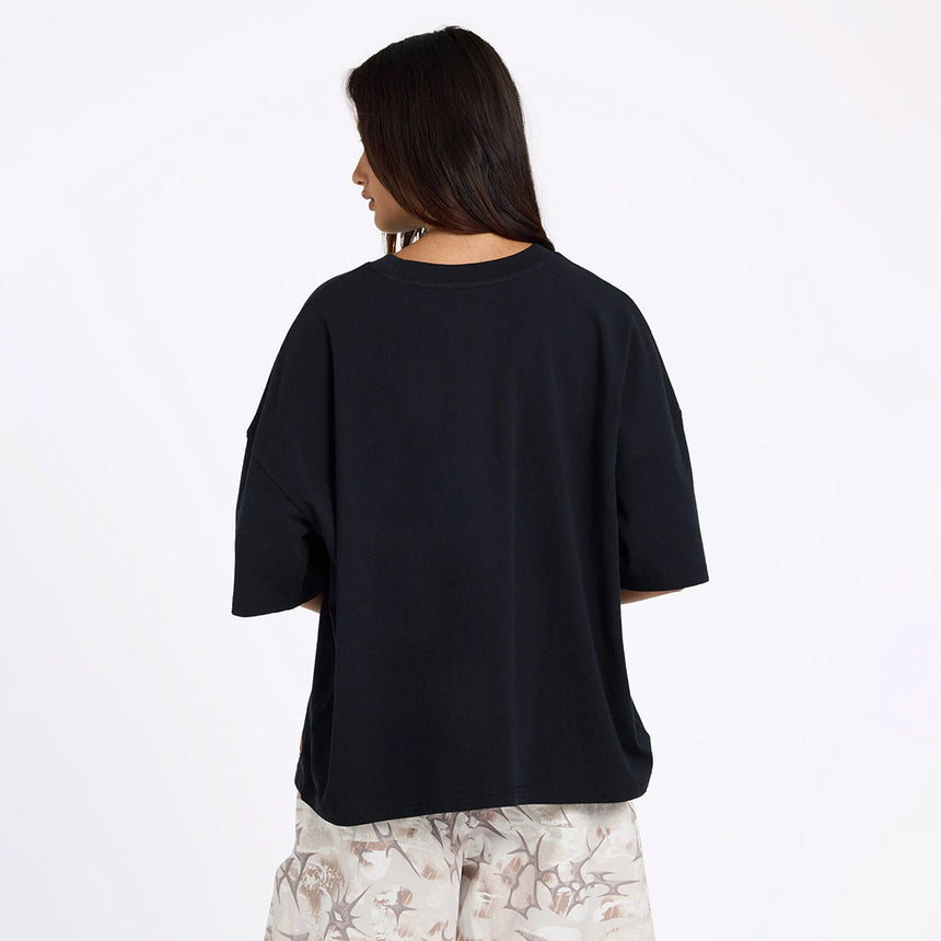 VOLCOM Women's Not Yo Boyfriend Tee - Black