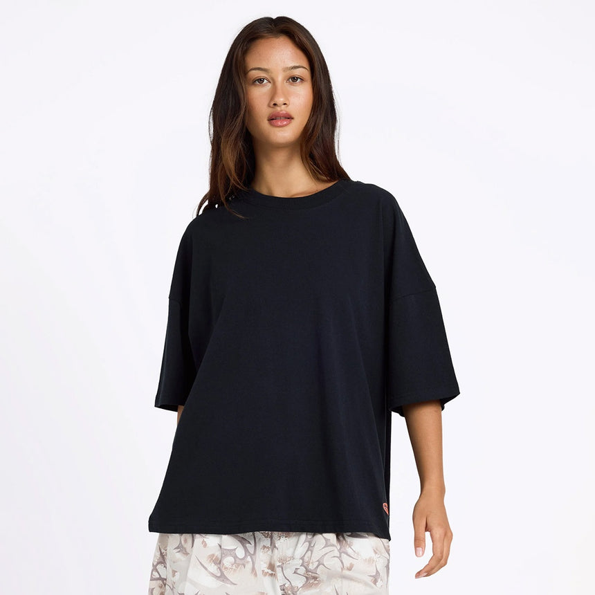 VOLCOM Women's Not Yo Boyfriend Tee - Black