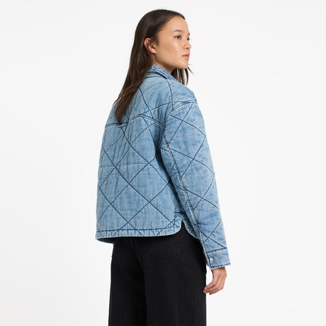 VOLCOM Women's OC Ramps Quilted Jacket - Worn Light Blue