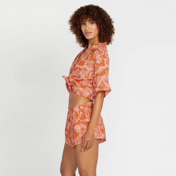 VOLCOM Women's Off Tropic Short - Burnt Sienna