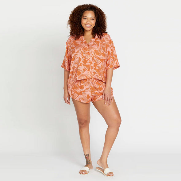 VOLCOM Women's Off Tropic Short - Burnt Sienna