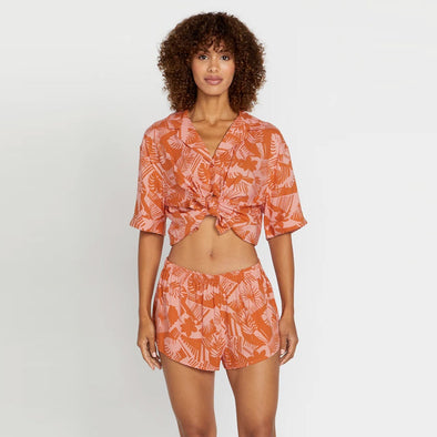 VOLCOM Women's Off Tropic Short - Burnt Sienna