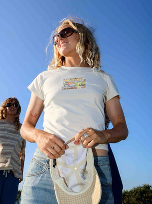 VOLCOM Women's Postered Tee - Off White