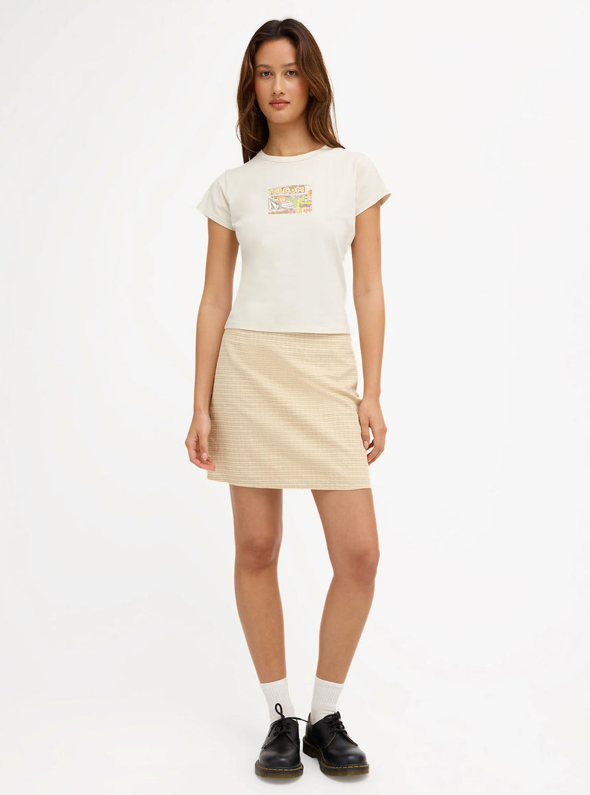 VOLCOM Women's Postered Tee - Off White