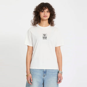 VOLCOM Women's Radical Daze Up Tee - Off White
