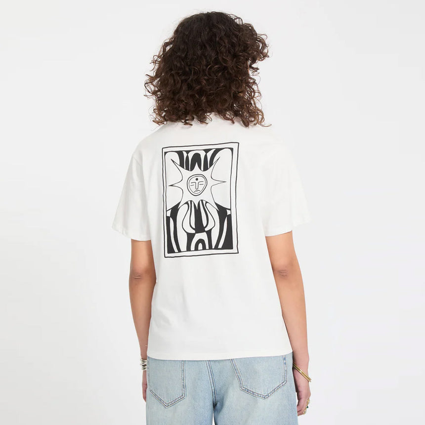 VOLCOM Women's Radical Daze Up Tee - Off White