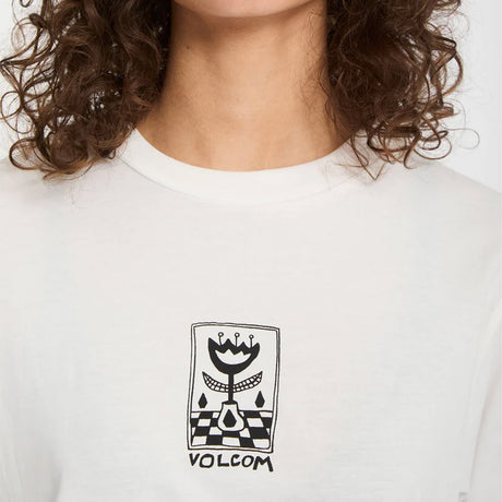 VOLCOM Women's Radical Daze Up Tee - Off White