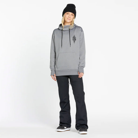 VOLCOM Women's Riding Hydro Pullover - Heather Grey