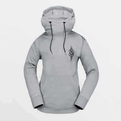 VOLCOM Women's Riding Hydro Pullover - Heather Grey