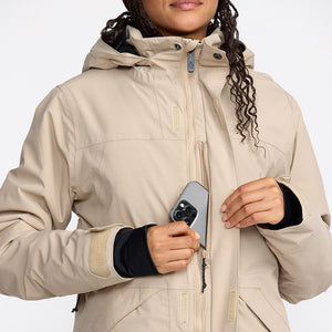 VOLCOM Women's Shelter 20K 3D Stretch Jacket 2026 - Oatmeal