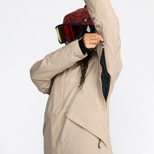 VOLCOM Women's Shelter 20K 3D Stretch Jacket 2026 - Oatmeal