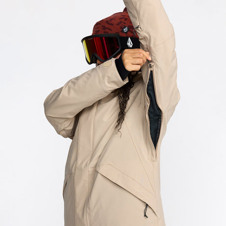 VOLCOM Women's Shelter 20K 3D Stretch Jacket 2026 - Oatmeal