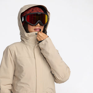 VOLCOM Women's Shelter 20K 3D Stretch Jacket 2026 - Oatmeal